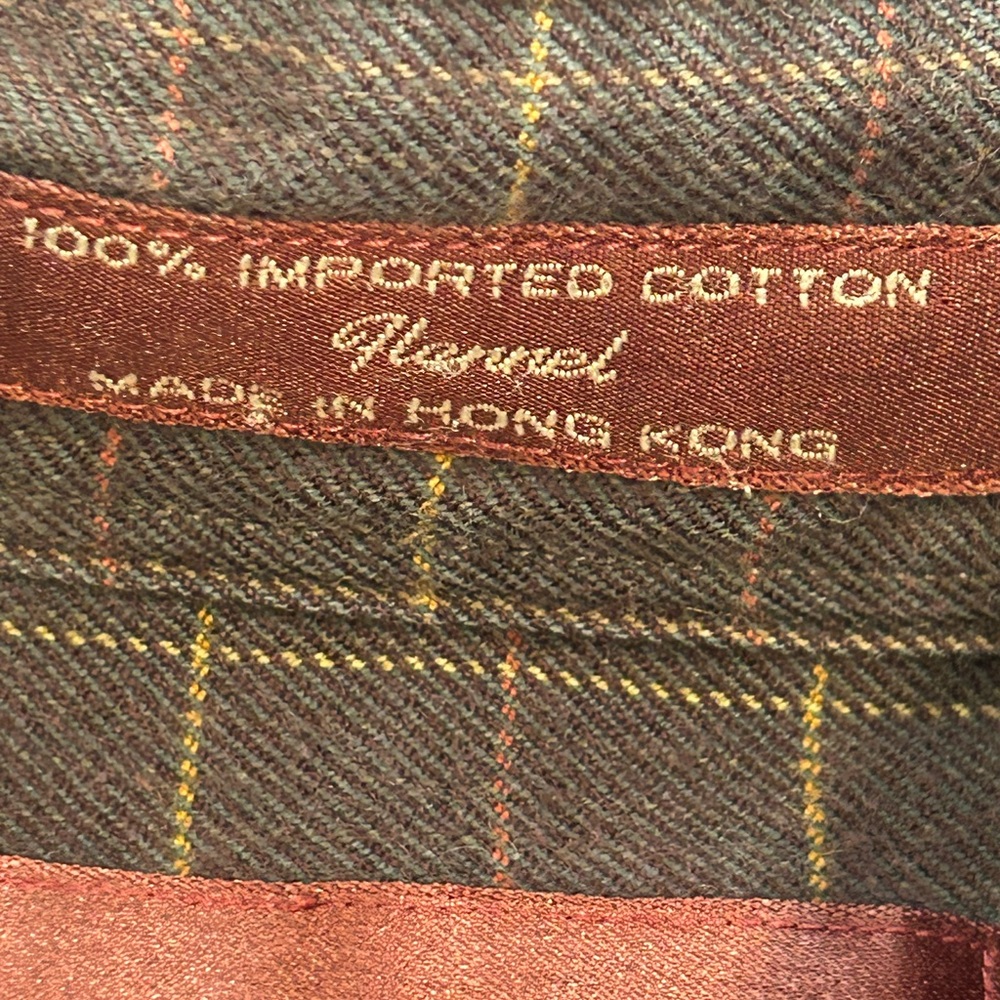 Nordstrom Men’s 100% Imported cotton Flannel Shirt XL Tall - Picture 10 of 12
